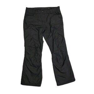 Obermeyer Black Ski Snow Pants Insulated Waterproof Size 8 Short
